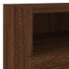 Stylish Brown Oak TV Wall Cabinets - 2 pcs, 40x30x30 cm