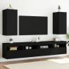 TV Wall Cabinets with LED Lights 2 pcs Black 30.5x35x70 cm Colour black Size 30.5 x 35 x 70 cm Quantity in Package 2 