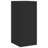 Modern TV Wall Cabinets with LED Lights - 2 pcs Black