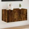 TV Wall Cabinet with LED Lights Smoked Oak 60x35x31 cm Colour smoked oak Size 60 x 35 x 31 cm Quantity in Package 1 