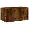 Smoked Oak LED TV Wall Cabinet - 60x35x31 cm | HipoMarket