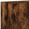 Stylish TV Wall Cabinets with LED Lights - Smoked Oak, 2 pcs