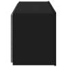 TV Wall Cabinet with LED Lights - Black 100x35x41 cm