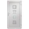 Elegant White PVC Front Door 98x208 cm - Secure & Stylish