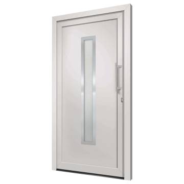 Stylish Front Door White 108x200 cm - Secure Your Home | HipoMarket