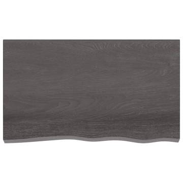 Bathroom Countertop Dark Brown 100x60cm Solid Wood | HipoMarket