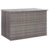 Garden Storage Box Grey 150x100x100 cm Poly Rattan Colour grey 