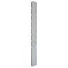 Garden Fence Posts 40 pcs Silver 200 cm Galvanised Steel