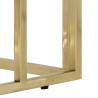 Gold Stainless Steel Console Table with Tempered Glass