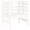 Stylish White Garden Chairs - 2 pcs Solid Pine - Hipo Market