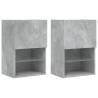 Stylish TV Cabinets with LED Lights - Concrete Grey | Hipo Market