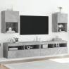 Stylish TV Cabinets with LED Lights - Concrete Grey | Hipo Market