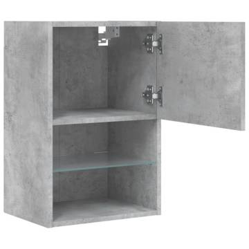 Stylish TV Cabinets with LED Lights - Concrete Grey | Hipo Market