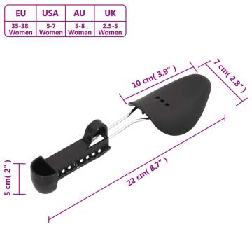 Shoe Trees 5 Pairs Black EU 35-38 - Keep Shoes Shape