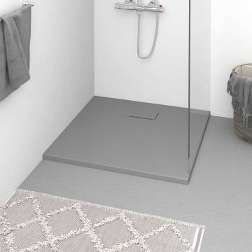 Shower Base Tray SMC Grey 90x80 cm - Durable & Stylish