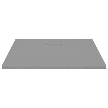 Shower Base Tray SMC Grey 90x80 cm - Durable & Stylish