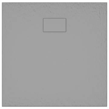 Shower Base Tray SMC Grey 90x80 cm - Durable & Stylish