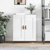 Sideboard High Gloss White 69.5x34x90 cm Engineered Wood Colour high gloss white Quantity in Package 1 