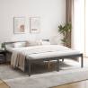 Bed Frame Grey 180x200cm Super King Size Solid Wood Pine Colour grey Size 6ft super king size 