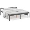 Bed Frame Grey 180x200cm Super King Size Solid Wood Pine