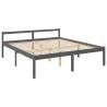 Bed Frame Grey 180x200cm Super King Size Solid Wood Pine