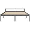 Bed Frame Grey 180x200cm Super King Size Solid Wood Pine