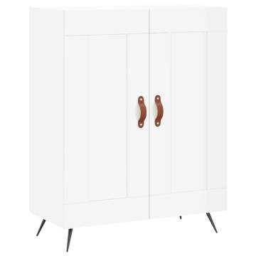 High Gloss White Sideboard - 69.5x34x90 cm | Hipo Market