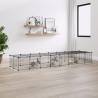 36-Panel Pet Cage with Door Black 35x35 cm Steel Size 1.5 cm Model 36-panel with door 