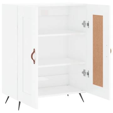 High Gloss White Sideboard - 69.5x34x90 cm | Hipo Market