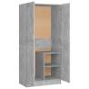 Wardrobe Concrete Grey - Chic Storage Solution | Hipomarket