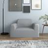 Stretch Couch Slipcover Grey Polyester Jersey | Hipomarket