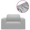 Stretch Couch Slipcover Grey Polyester Jersey | Hipomarket