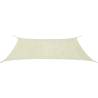 Sunshade Sail HDPE Rectangular 4x6 m Cream Colour cream Size 4 x 6 m Quantity in Package 1 