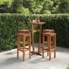 Bar Stools 4 pcs Solid Wood Acacia Quantity in Package 4 