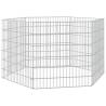 6-Panel Rabbit Cage - Galvanised Iron - Spacious & Durable