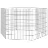 6-Panel Rabbit Cage - Galvanised Iron - Spacious & Durable