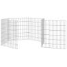 6-Panel Rabbit Cage - Galvanised Iron - Spacious & Durable