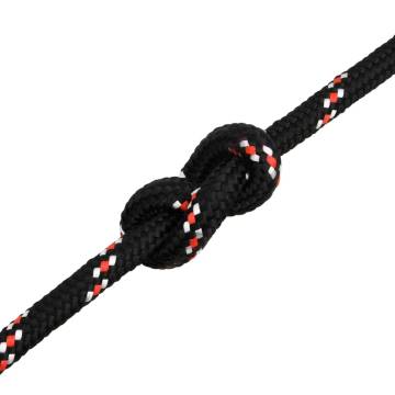 Durable Black Boat Rope 16mm x 100m - Polypropylene