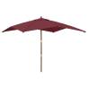 Garden Parasol Bordeaux Red 300x300 cm - UV Protection