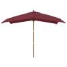 Garden Parasol Bordeaux Red 300x300 cm - UV Protection