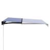 Manual Retractable Awning 300x250 cm - Blue & White