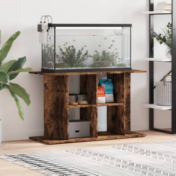 Aquarium Stand Smoked Oak 100x40x60 cm | Hipomarket