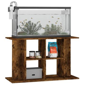 Aquarium Stand Smoked Oak 100x40x60 cm | Hipomarket