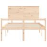 Solid Wood Bed Frame with Headboard 120x200cm - HipoMarket