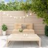 2 Piece Garden Lounge Set Solid Wood Pine Colour natural pine Quantity in Package 1 Model middle + footrest 