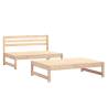 2 Piece Solid Wood Pine Garden Lounge Set | HipoMarket