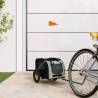 Pet Bike Trailer - Grey & Black Oxford Fabric, Iron Frame