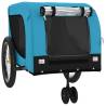 Durable Blue & Black Pet Bike Trailer - Comfort & Safety