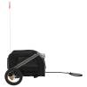 Pet Bike Trailer - Grey & Black Oxford Fabric, Iron Frame