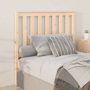 Stylish Solid Wood Pine Bed Headboard - 106x6x101 cm